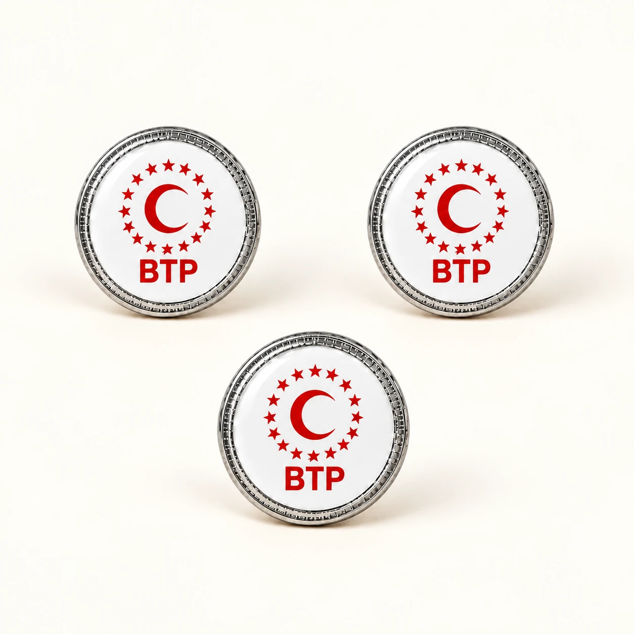 Gümüş BTP Oval Rozeti ürün fotoğrafı