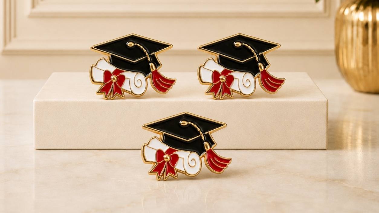 Mezuniyet rozeti - kep ve diploma rozet modeli toptan satış